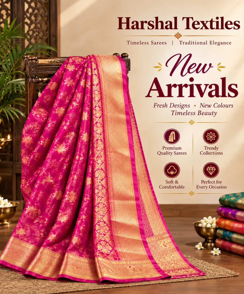 New Arrival Sarees – Harshal Textiles Elampillai